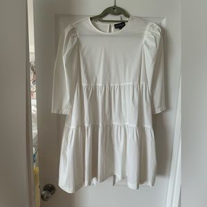 White WeWoreWhat babydoll dress